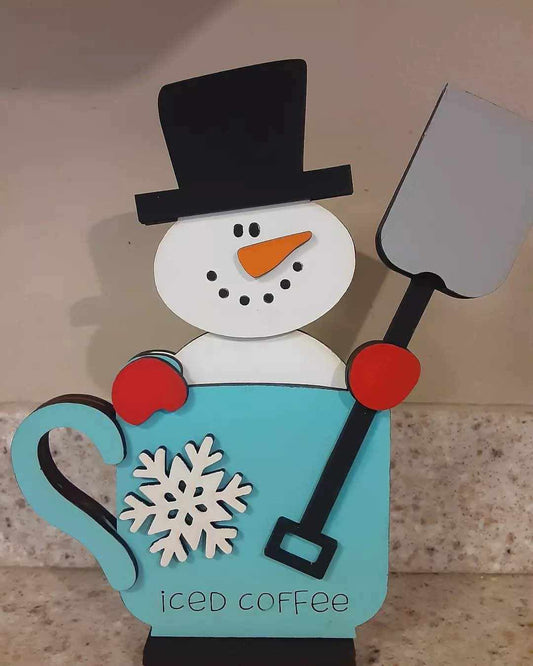 Iced Coffee Snowman