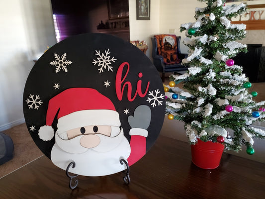 DIY 14" Santa Hi Sign