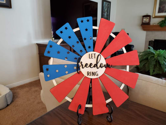 DIY 14" Let Freedom Ring Sign