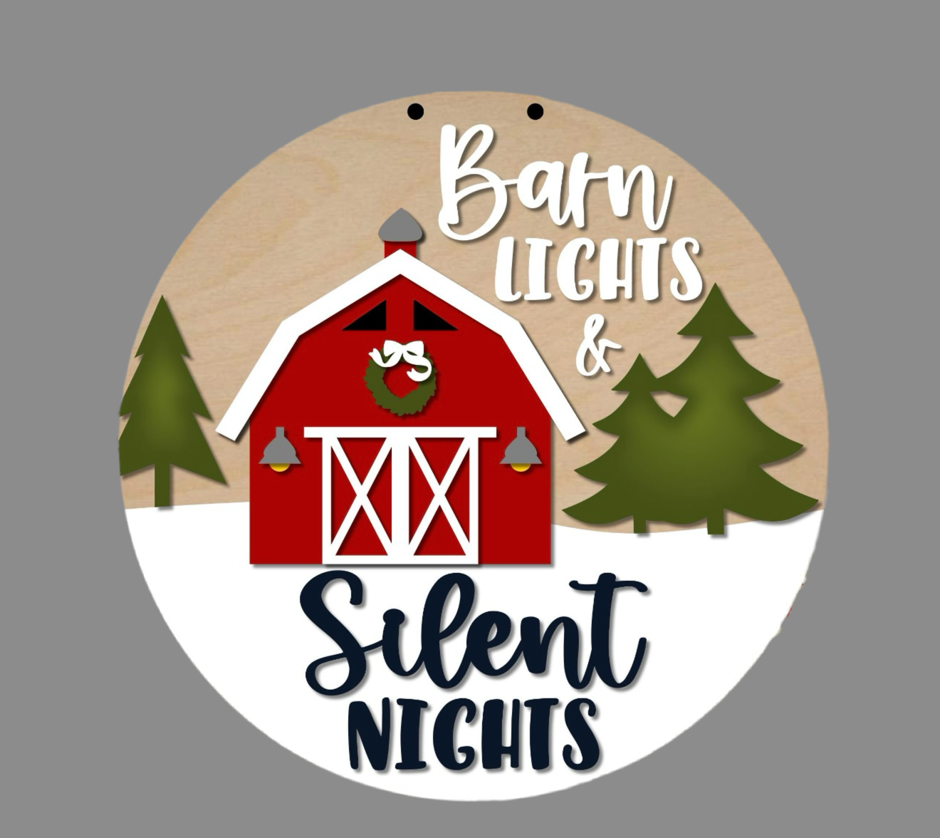 14” Barn Nights Wood Sign