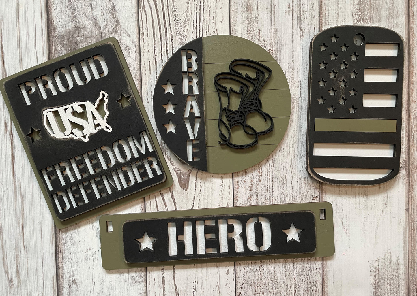 Interchangeable Military Heroes Wagon/Shelf Sitter