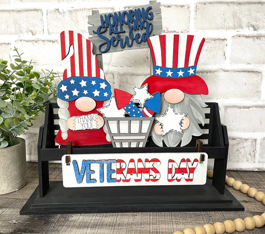 Interchangeable Patriotic Wagon/Shelf Sitter