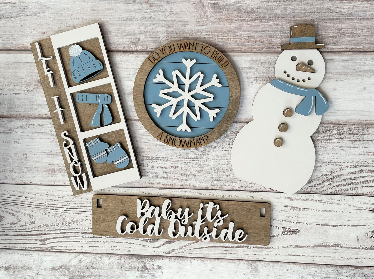 Baby It's Cold Outside Interchangeable Signs For Wagon/Shelf Sitter