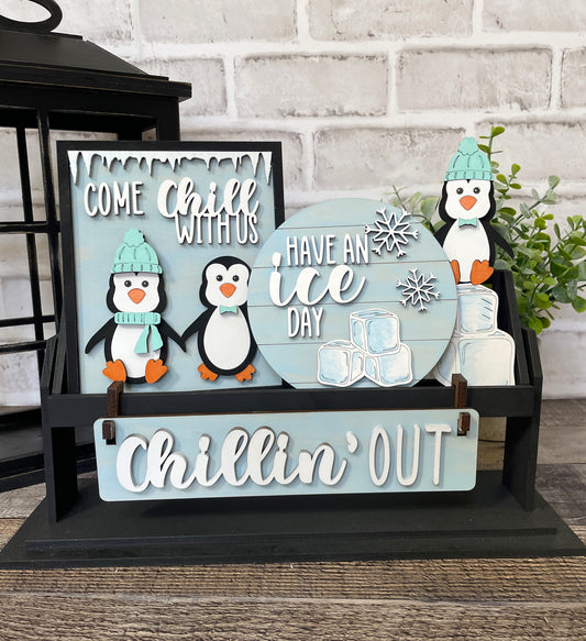 Penguin Interchangeable Signs For Wagon/Shelf Sitter