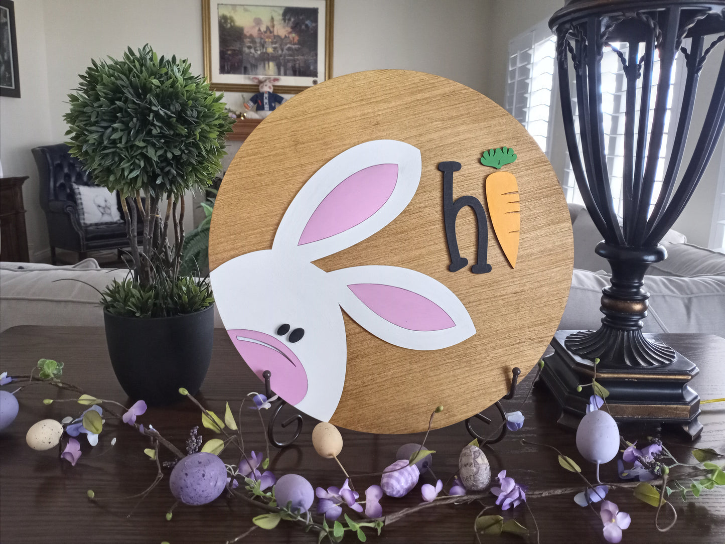 DIY 14" Easter Bunny "Hi"