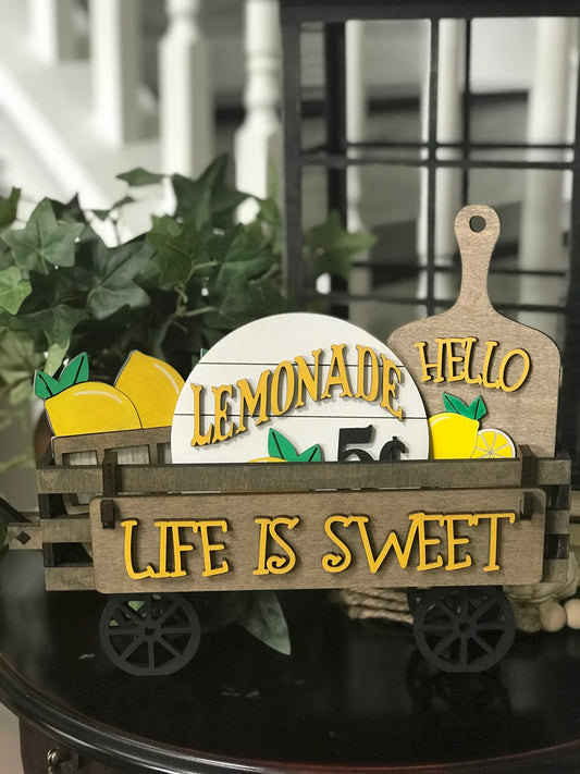 Lemons Summer Interchangeable Signs For Wagon/Shelf Sitter