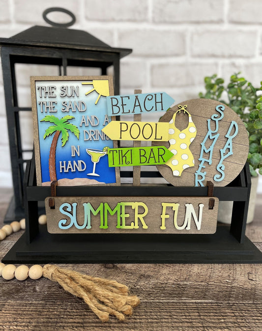 Summer Days Interchangeable Signs For Wagon/Shelf Sitter